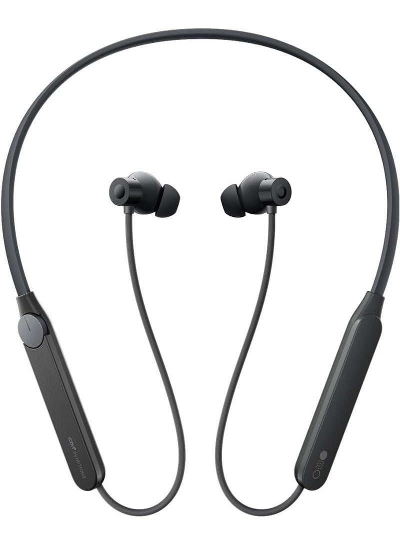 CMF BY NOTHING NECKBAND Pro Bluetooth headphones,50dB Hybrid Active Noise cancelling earbuds with 5 HD Mics,IP55 BT5.3 37Hours long play time Dual Device connection neckband headphones-Dark Grey - Image 1